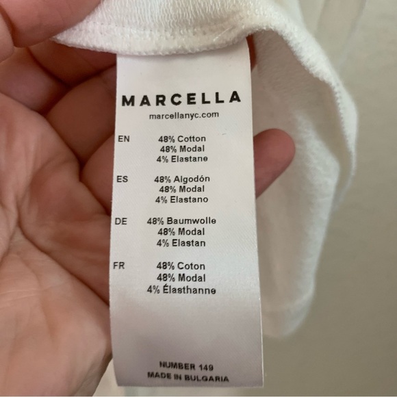 Marcella NYC Womens White Lya Long sleeve Blouse XXL NWT - Picture 9 of 10